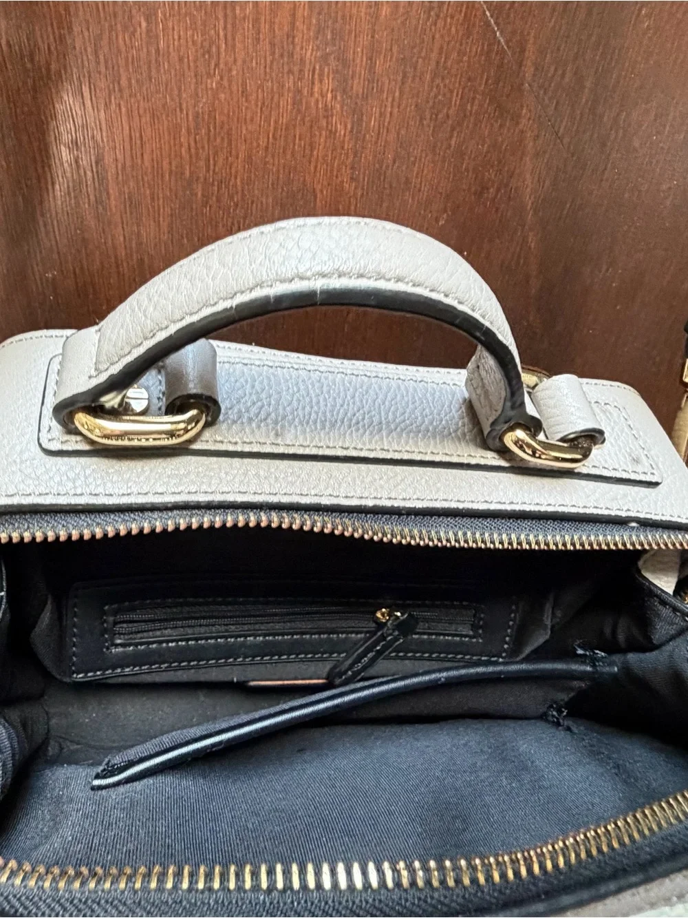 Milly Gray Top-Handle Women's Satchel Bag